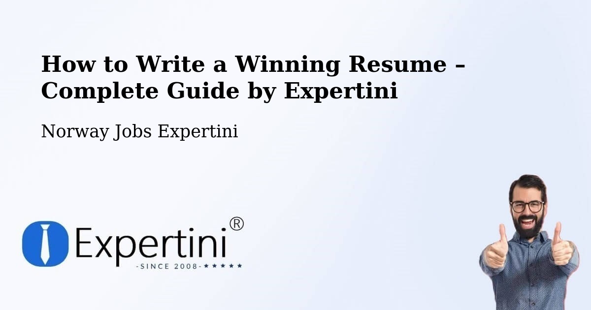 Resume Writing Guide for Job Seekers – Molde - Molde, Norway Jobs Expertini